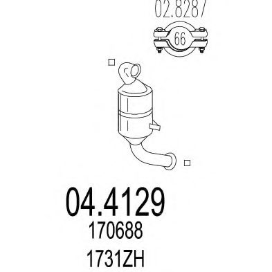 Катализатор MTS 04.4129