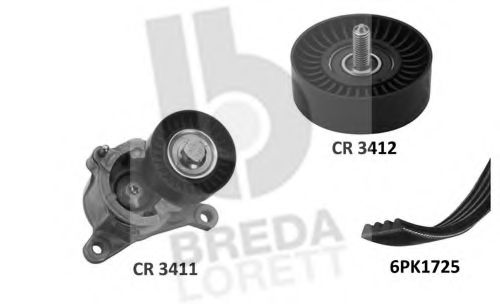 Поликлиновой ременный комплект BREDA  LORETT KCA0022