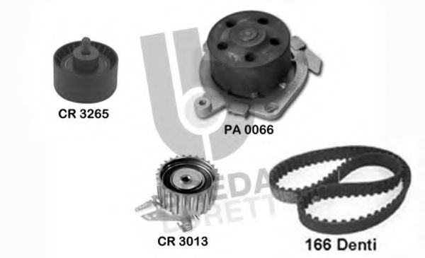 Водяной насос + комплект зубчатого ремня BREDA  LORETT KPA0589A