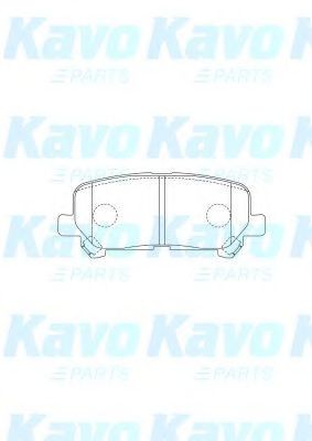 Комплект тормозных колодок, дисковый тормоз KAVO PARTS BP2063