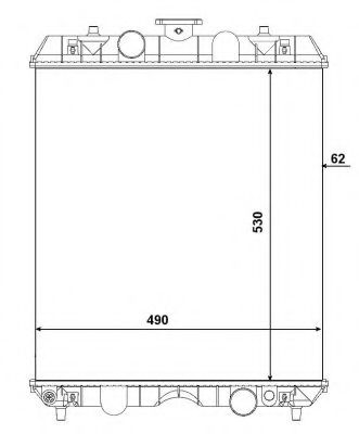 Радиатор, охлаждение двигателя NRF 54106