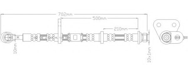 Тормозной шланг REMKAFLEX 6215