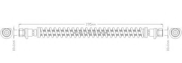 Тормозной шланг REMKAFLEX 6218