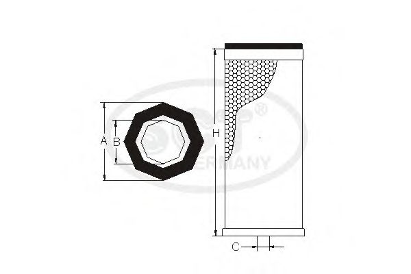 Воздушный фильтр CLEAN FILTERS MA571