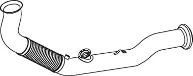 Труба выхлопного газа DINEX 82225