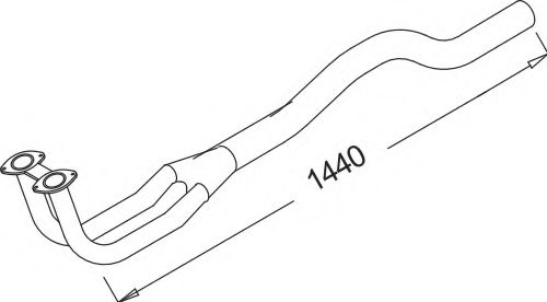 Труба выхлопного газа IMASAF 4075