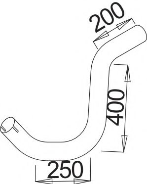 Труба выхлопного газа IMASAF 3840