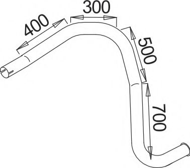 Труба выхлопного газа IMASAF 3827