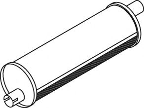 Средний / конечный глушитель ОГ DINEX 21341