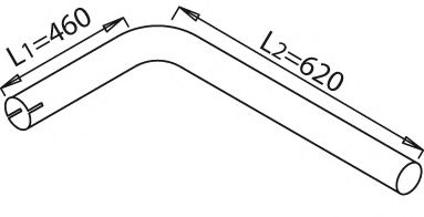 Труба выхлопного газа DINEX 21605