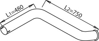 Труба выхлопного газа ZARA 9452