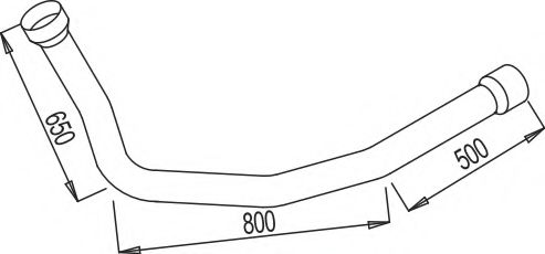 Труба выхлопного газа DINEX 68202