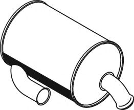 Средний / конечный глушитель ОГ DINEX 24344