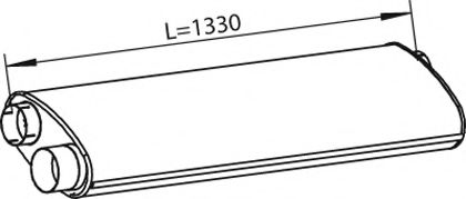 Средний / конечный глушитель ОГ ZARA 675