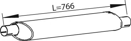 Средний / конечный глушитель ОГ ZARA 830