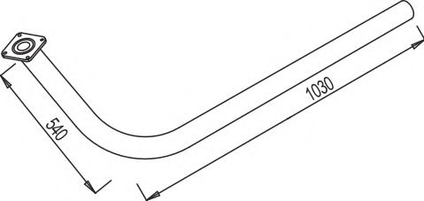 Труба выхлопного газа DINEX 80111