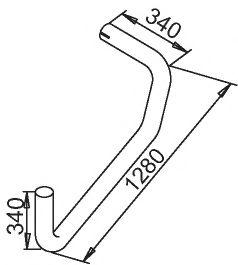 Труба выхлопного газа ZARA 9168