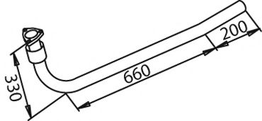 Труба выхлопного газа DINEX 50113