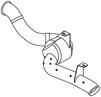 Труба выхлопного газа DINEX 22337