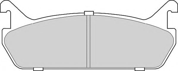 Комплект тормозных колодок, дисковый тормоз NECTO FD6694A