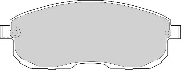 Комплект тормозных колодок, дисковый тормоз NECTO FD6568A