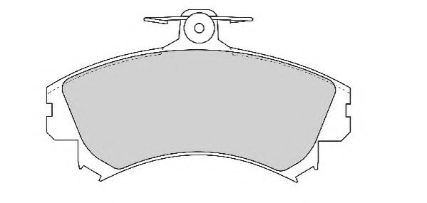 Комплект тормозных колодок, дисковый тормоз NECTO FD6758A