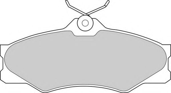 Комплект тормозных колодок, дисковый тормоз NECTO 20979