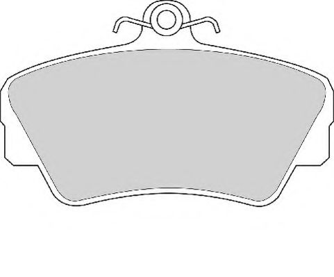Комплект тормозных колодок, дисковый тормоз NECTO FD6479A