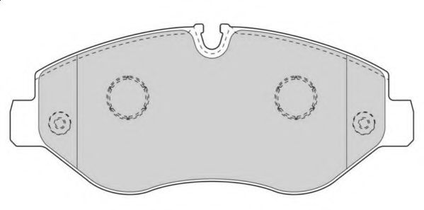 Комплект тормозных колодок, дисковый тормоз NECTO FD7590V
