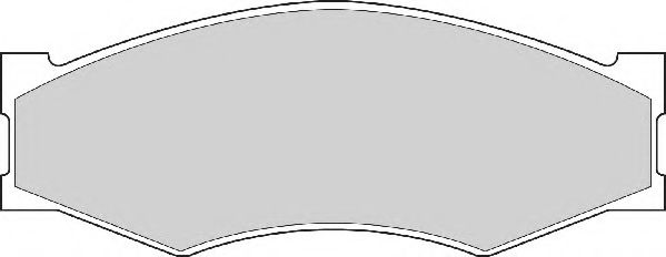 Комплект тормозных колодок, дисковый тормоз NECTO FD827A