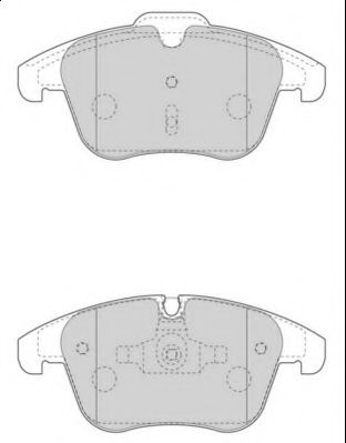 Комплект тормозных колодок, дисковый тормоз NECTO FD7596A
