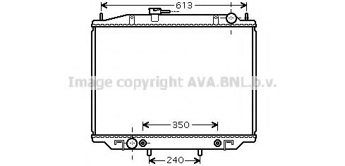 Радиатор, охлаждение двигателя AVA QUALITY COOLING DNA2262