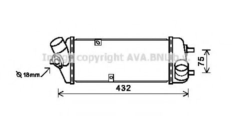 Интеркулер AVA QUALITY COOLING HY4235