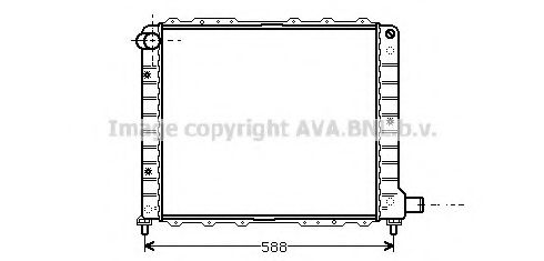 Радиатор, охлаждение двигателя AVA QUALITY COOLING LC2053