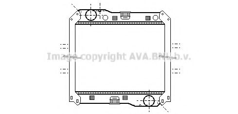 Радиатор, охлаждение двигателя AVA QUALITY COOLING ME2240