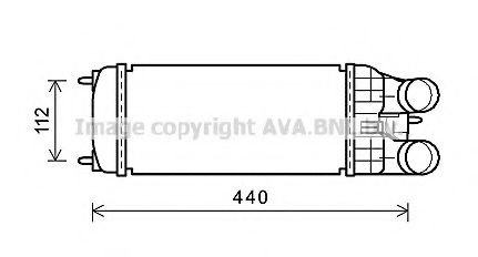 Интеркулер AVA QUALITY COOLING PE4361