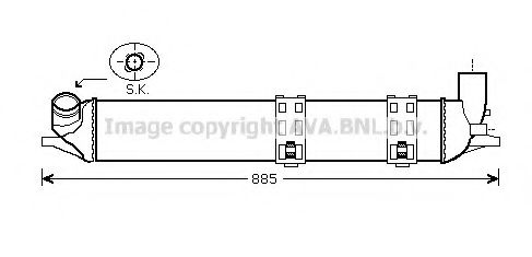 Интеркулер AVA QUALITY COOLING RT4463