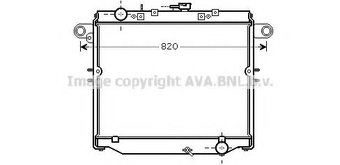 Радиатор, охлаждение двигателя AVA QUALITY COOLING TO2379