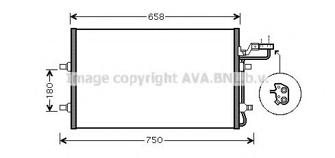 Конденсатор, кондиционер AVA QUALITY COOLING VO5140