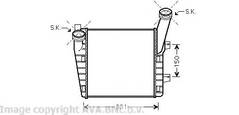 Интеркулер AVA QUALITY COOLING VW4263