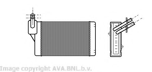 Теплообменник, отопление салона AVA QUALITY COOLING VWA6060