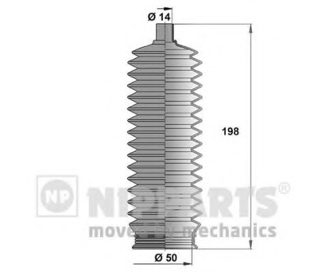 Комплект пылника, рулевое управление NIPPARTS J2840502