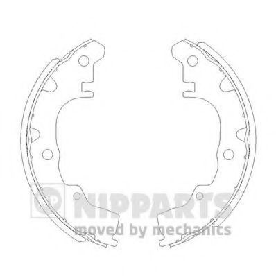 Комплект тормозных колодок NIPPARTS J3506003