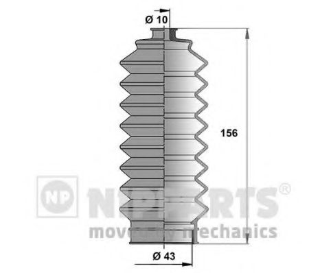 Комплект пылника, рулевое управление NIPPARTS N2844012