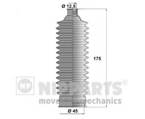 Комплект пылника, рулевое управление NIPPARTS N2844023