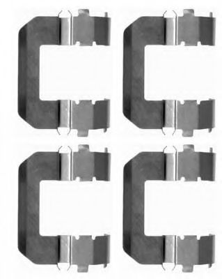 Комплектующие, колодки дискового тормоза MGA A267