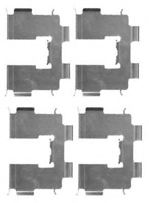 Комплектующие, колодки дискового тормоза MGA A299