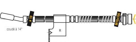 Тормозной шланг MGA F5554