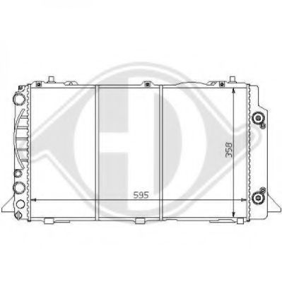 Радиатор, охлаждение двигателя DIEDERICHS 8101129