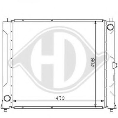 Радиатор, охлаждение двигателя DIEDERICHS 8111136